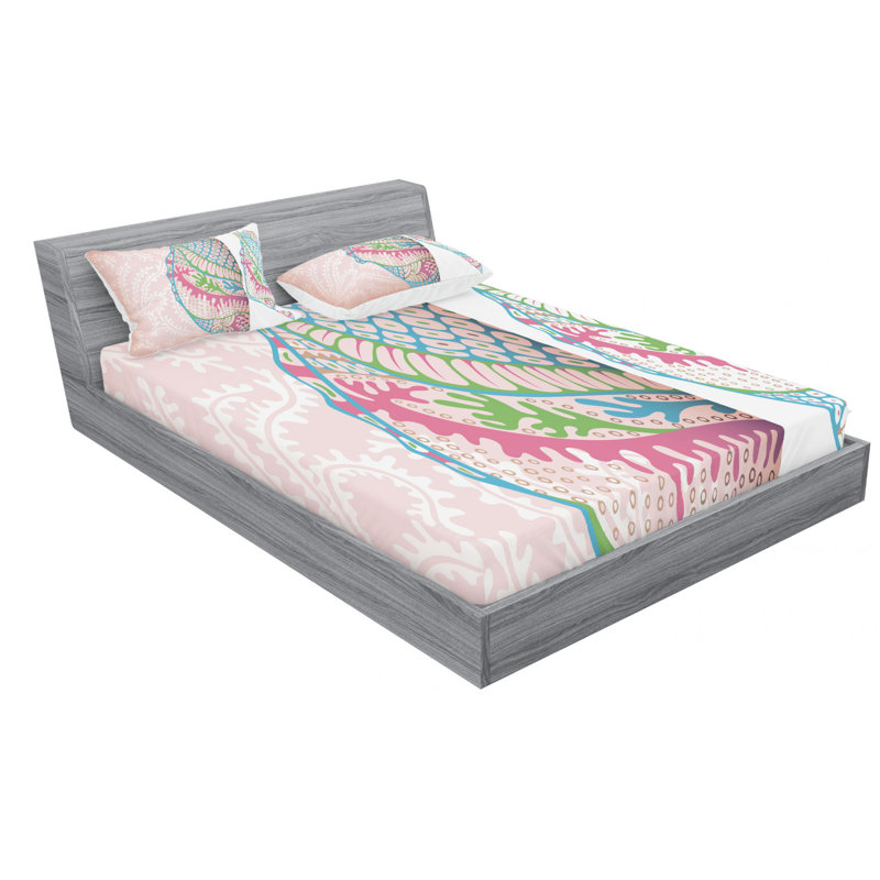Microfiber Sheet Set, Queen Sheet Set with Fitted Sheet