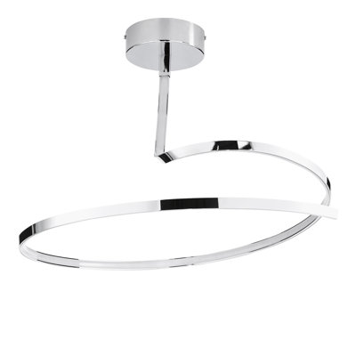 1-Light LED Semi Flush Mount