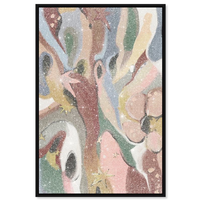 Modern Folk I Print by Oliver Gal, 16"H x 11"W, Black Floater Frame