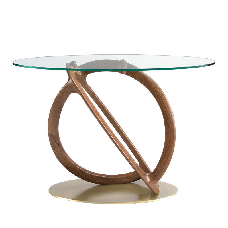 45cm Glass Top Console Table