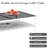 Coffee Table With Gray Tempered Glass Top And Solid White Metal Legs Rectangle Smooth