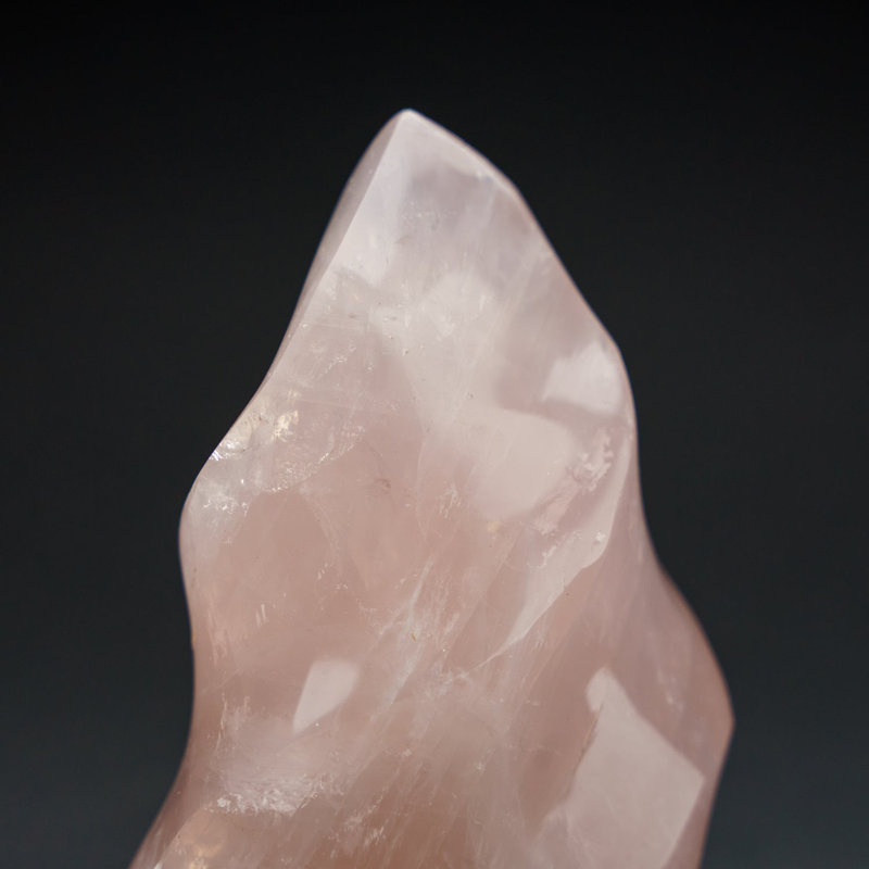 Polished Rose Quartz Flame Freeform from Brazil (1.1 Lbs)