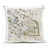 Beige / fleurs blanches