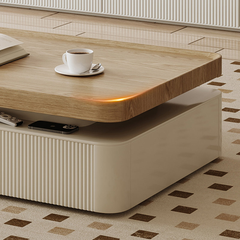 Table basse Nordic Creative, Burlywood, Blanc