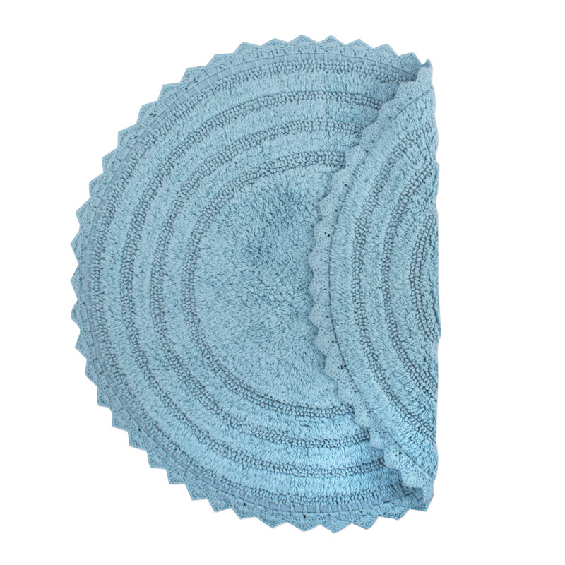 Lisk Bath Rug, Cameo Blue