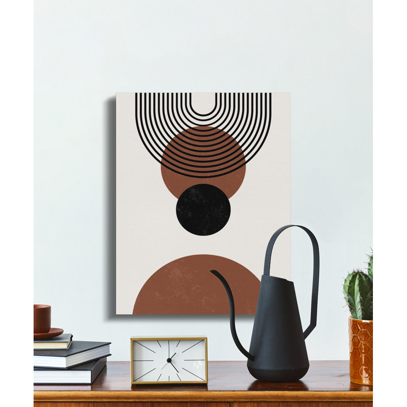 Wrapped Canvas Print Set, 40.64 cm H x 30.48 cm W, Brown/Black