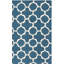 Tapis bleu en laine touffeté à la main Cannen-327946963
