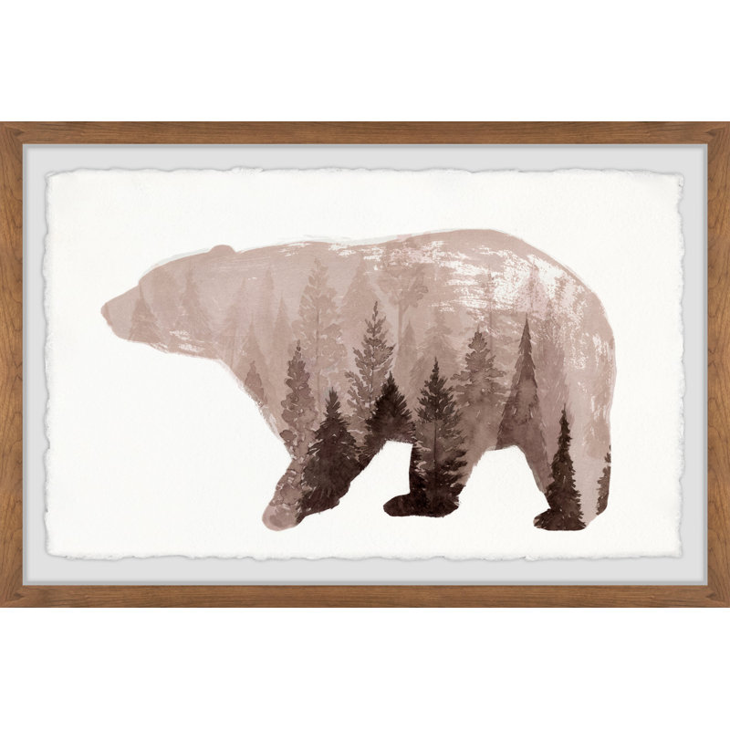 Ursidae - Single Picture Frame Painting, 41cm H x 61cm W 