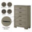 Coffre gris Joanna