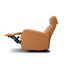 Fauteuil inclinable électrique en cuir fleur 29 po avec repose-tête réglable et ports USB-1135418525