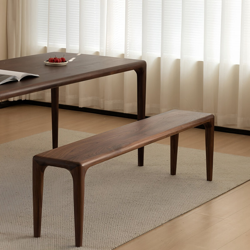 Sanay Solid Wood Bench, 17.71" H x 47.24" W x 12.59" D