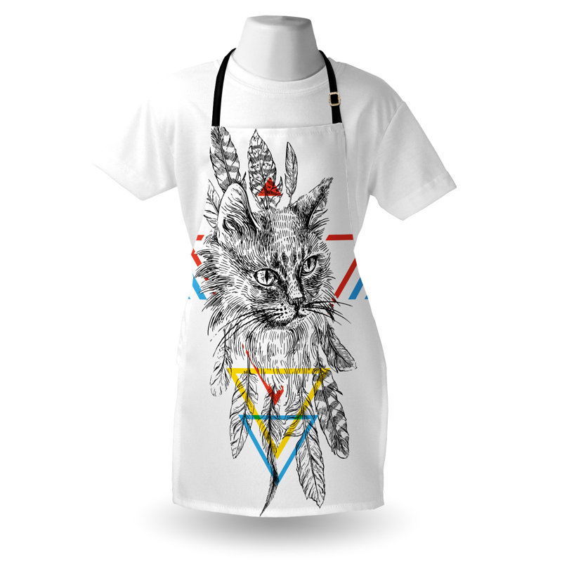 No Pattern Bib Apron
