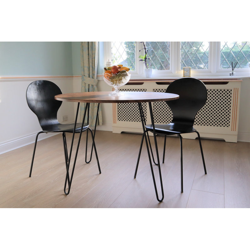 Alvis Round Metal Base Dining Table