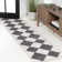 Utgard Classic Geometric Diamond Pattern White/Dark Gray Rug