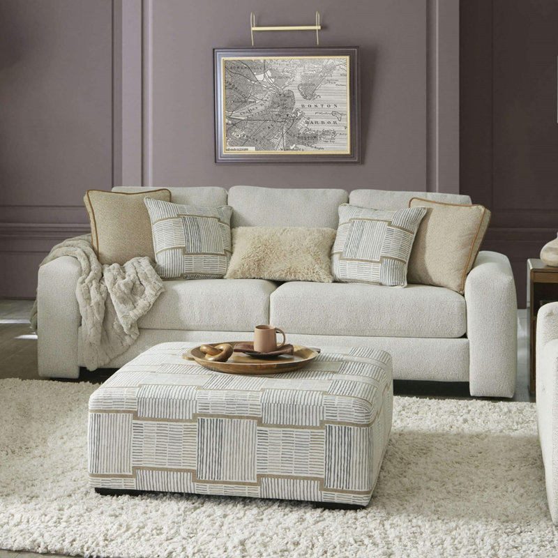 Repose-pieds moelleux de style contemporain