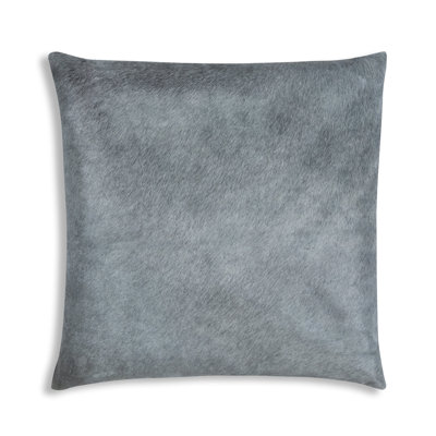 Cloud9 Design Lagos Velvet Pillow 22"W x 22"L Square Accent Cushion with Luxurious Hide Texture and Decorative Detailing