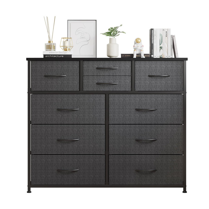 Commode double 39 tiroirs Lothair, Gris