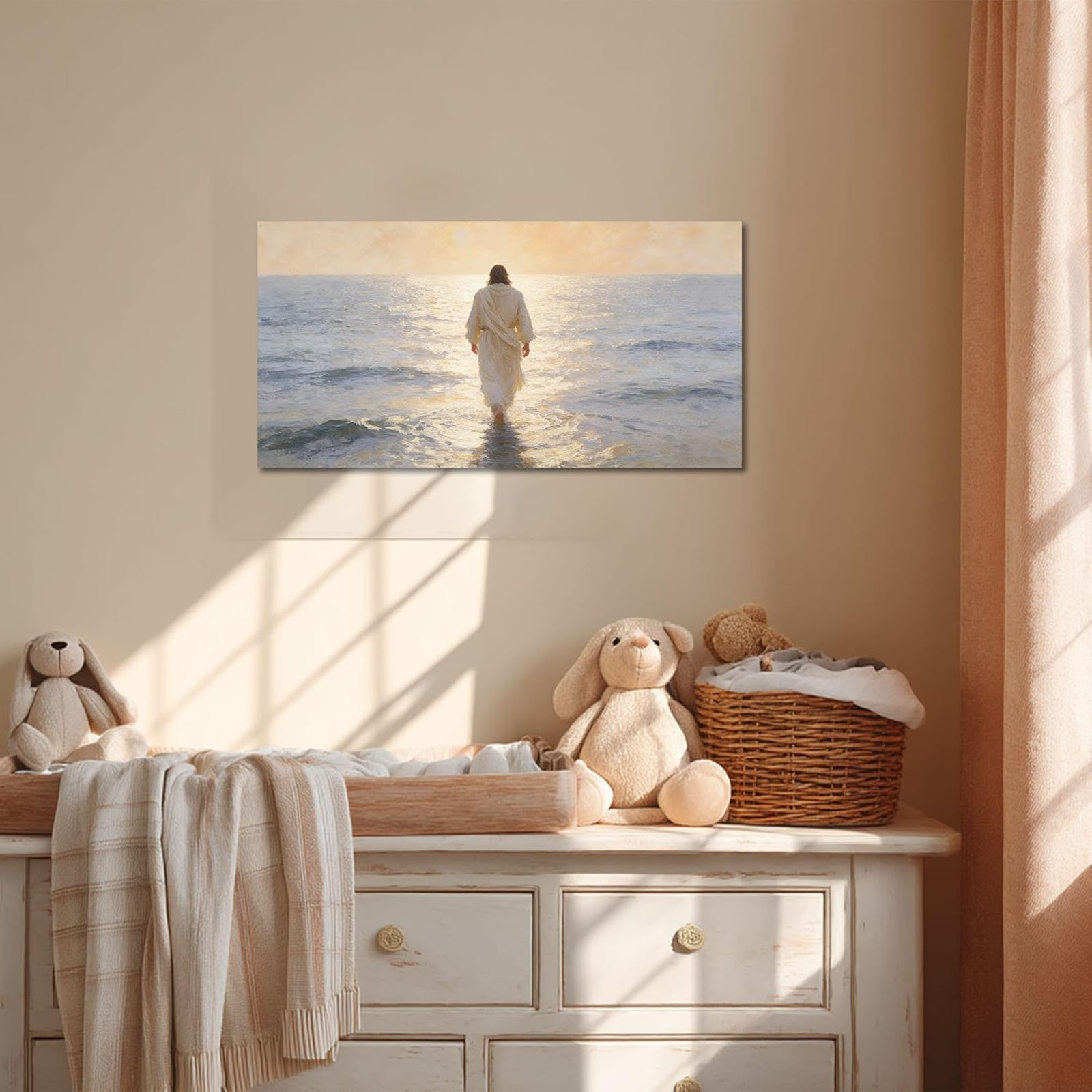 Red Barrel Studio® Jesus Walking On Water Canvas Wall Art ...