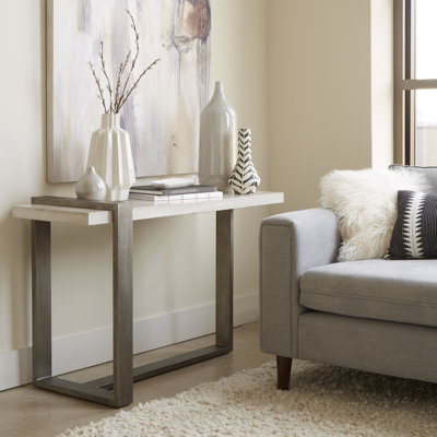 Munoz 48'' Marble Top Console Table