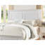 Structure de lit de lit de grand lit blanc avec panneau de contreplaqué 1pc-64068712