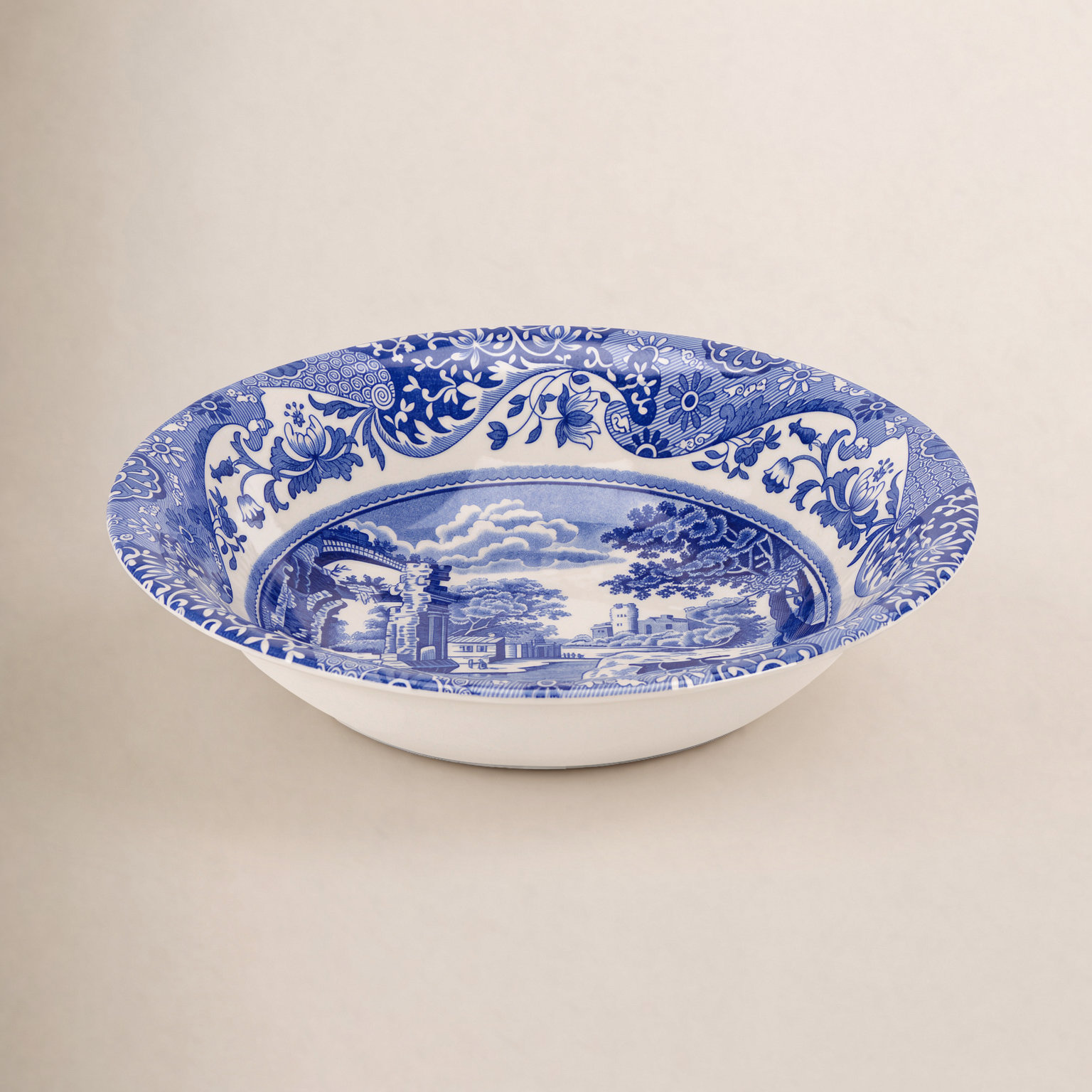 Blue Italian Earthenware Cereal Bowl