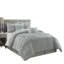 Ensemble d'édredon en microfibre gris Alvina 6 pièces-999354252