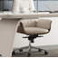 Bureau en pierre frittée clair de luxe avec tiroirs-1404950376