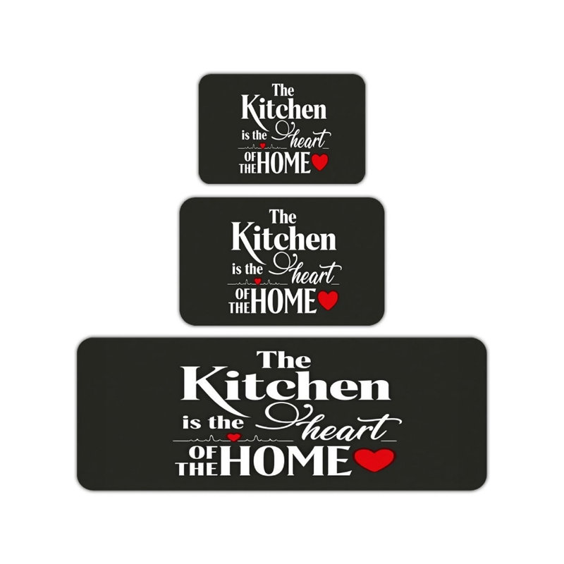 Ensemble de tapis de cuisine 3 pièces