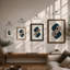 Connected Forms Minimalist - Framed Print-663682332-663682343