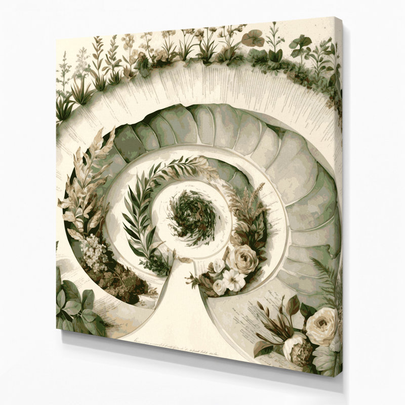 Art mural sur toile Botanical Victorian, H 8 po x l 8 po