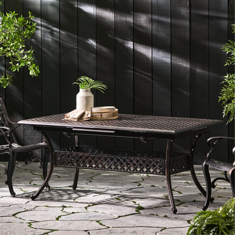 Table de patio extensible en fonte Cast