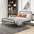 Deighton Metal Slat Headboard Design Bed-343881814-332612387