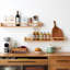Solid Wood Wall Organizer with Chalkboard