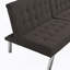 Futon canapé-lit polyvalent en bois et en acier inoxydable pour la détente et l’optimisation de l’espace-407122589