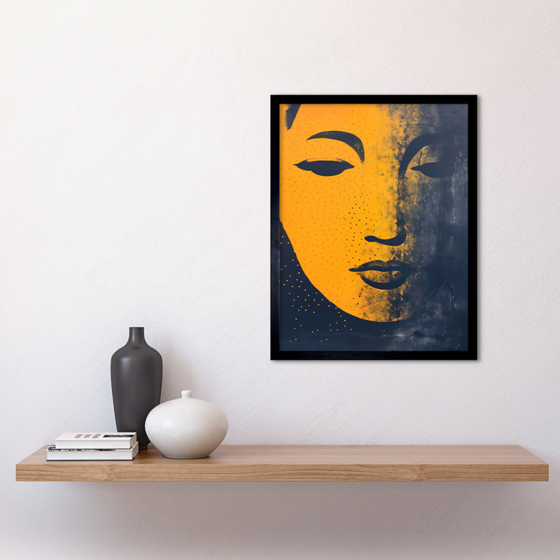Gandhara Buddha Face - Single Picture Frame Print
