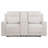 Heitzman Chenille Upholstered Power Reclining Loveseat Ivory-122505255