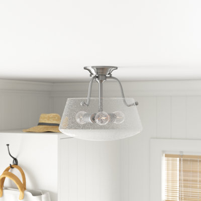 Plafonnier semi-encastré 3 lumières 14,5 po Claribel