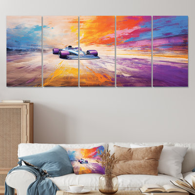 5 pièces d'art sur toile