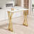 Corneall Metal Base Dining Table