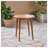 STAMFORD 27.5" Solid Acacia Wood Bistro Table, Natural Finish Outdoor Patio Side Table