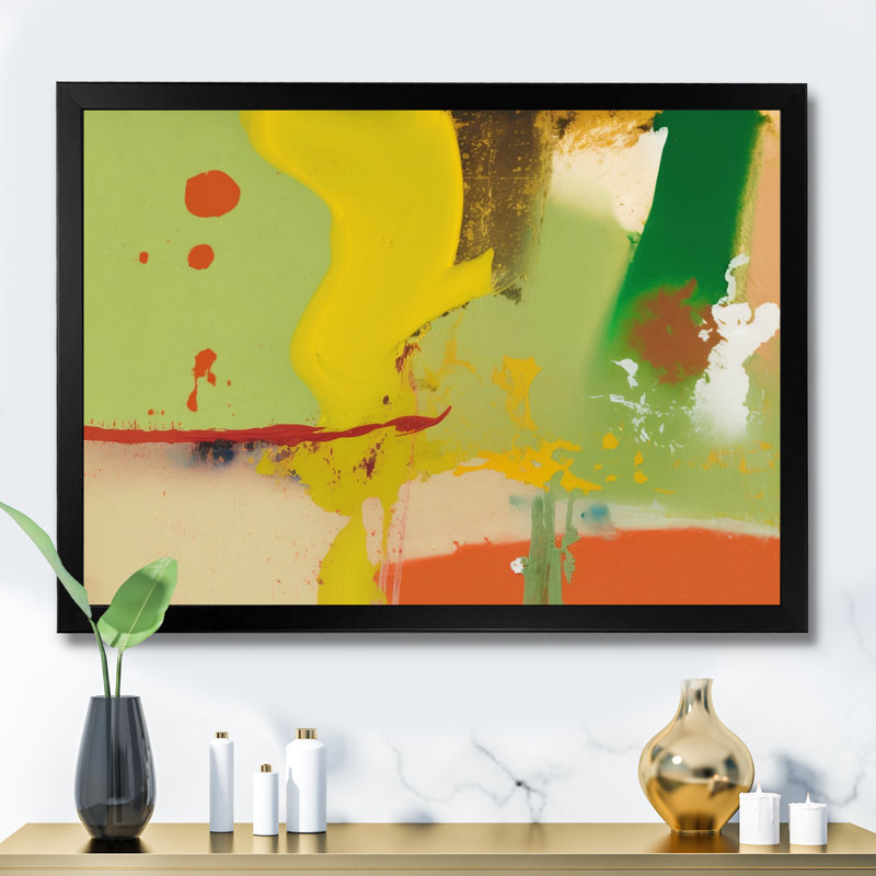 " Spanish Moss Soulscape II ", Black Picture Framed Canvas, 12" H x 20" W x 1" D