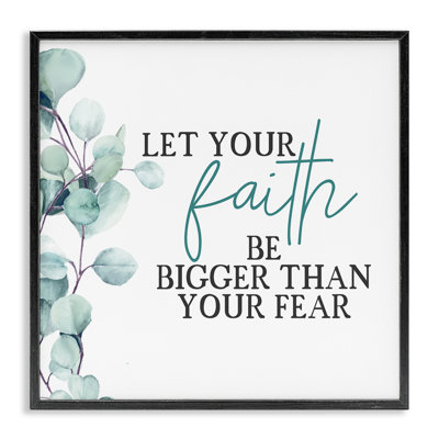 Reproduction d’art textuel, "Faith