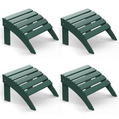 Ensemble de 4 repose-pieds Adirondack Hdpe Classic
