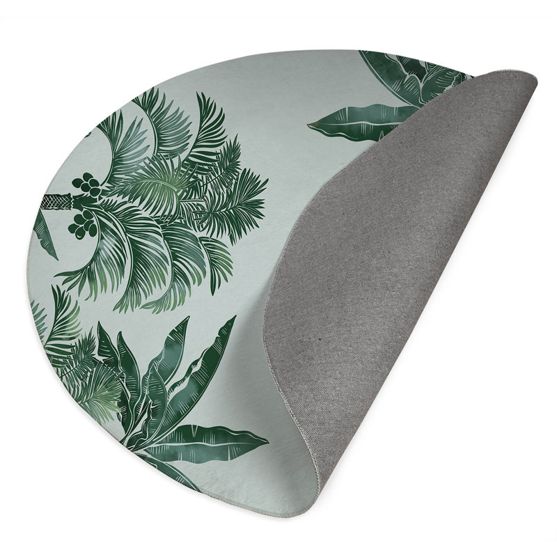 In the Jungle Outdoor Area Rug, Round 5'