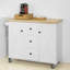 Peterlee Solid Wood Top Kitchen Cart