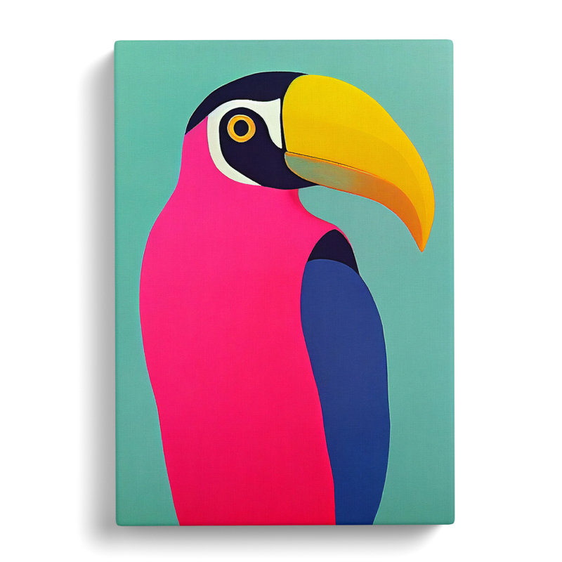 Toucan Abstract Vol.4 - Wrapped Canvas, 50cm H x 35cm W x 3cm D