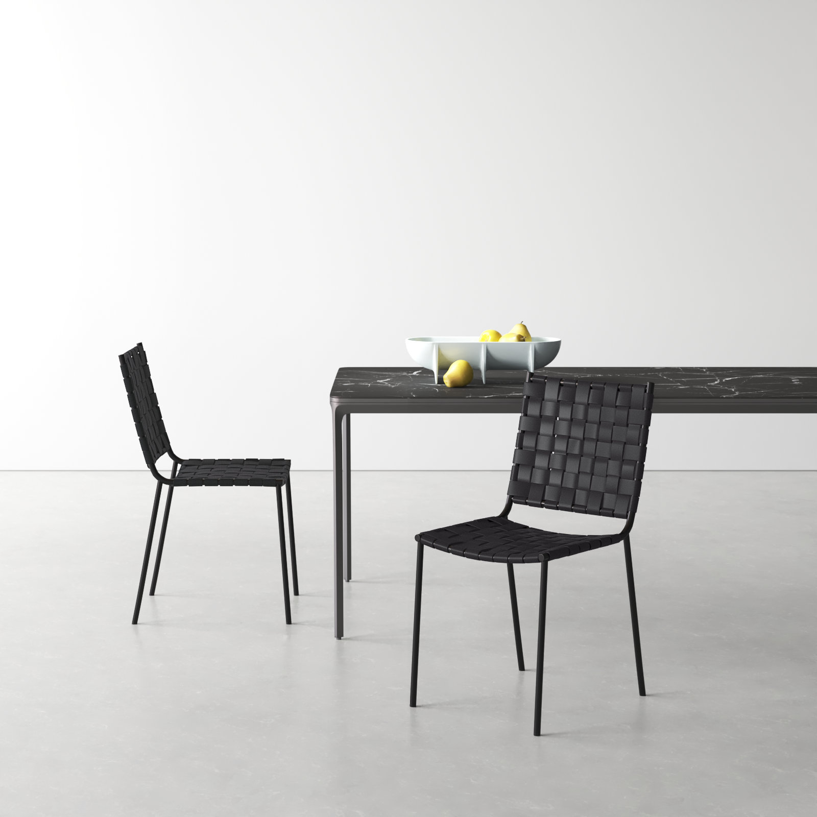 Ryland Upholstered Side Chair, Black, Black