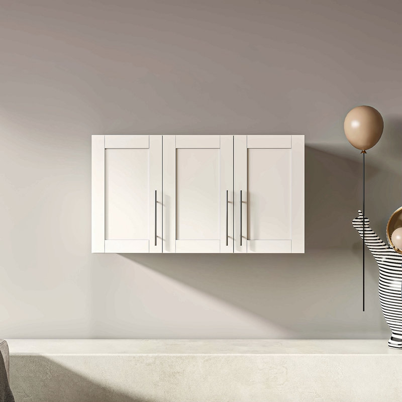 Armoire de rangement murale empilable, P 15,75 po x l 35,43 po x H 19,69 po