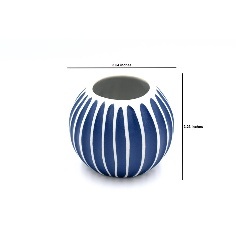 Vase de table Avrit, H 3,2 po x l 3,5 po x P 3,5 po