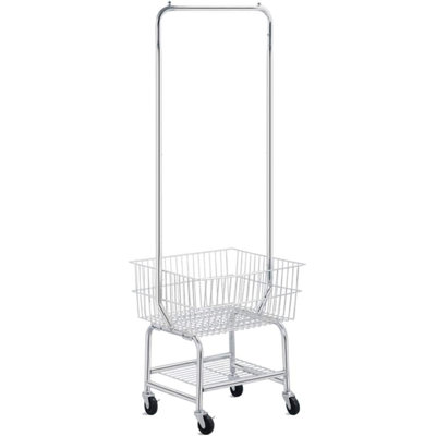 Metal Laundry Cart with Wheels